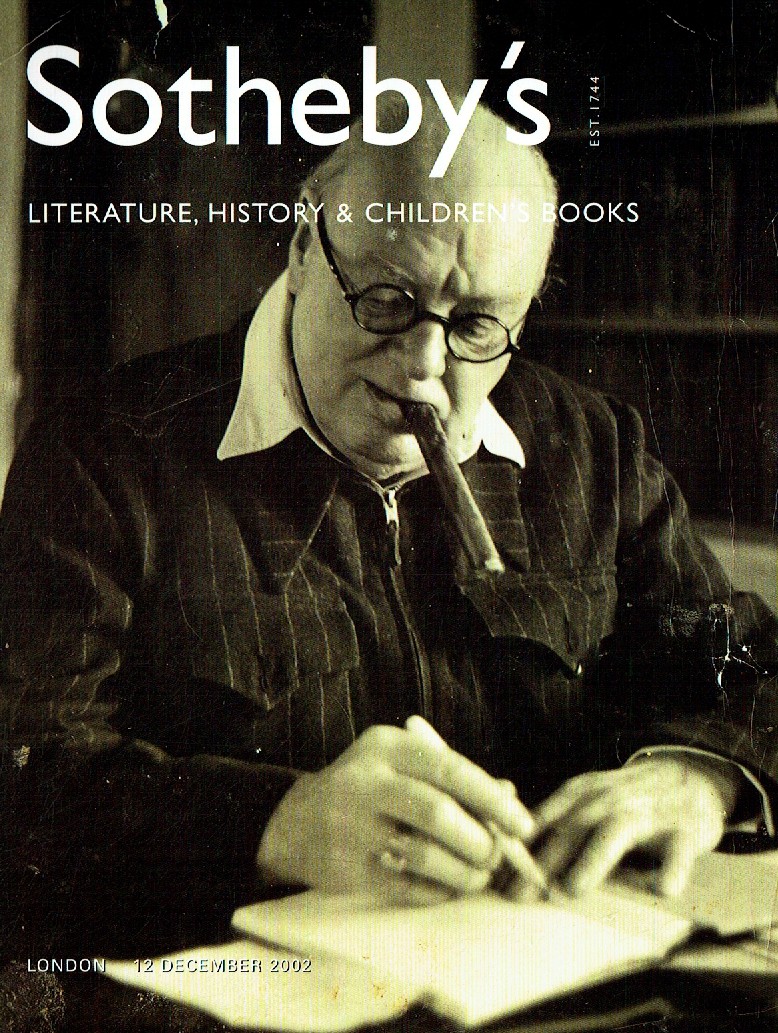 Sothebys December 2002 Literature, History & Childrens Books Incl (Digital Only