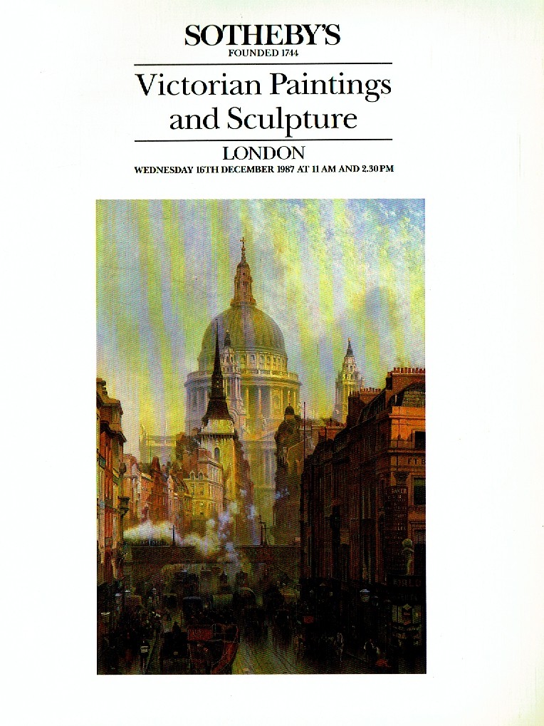 Sothebys December 1987 Victorian Paintings & Sculpture (Digital Only)
