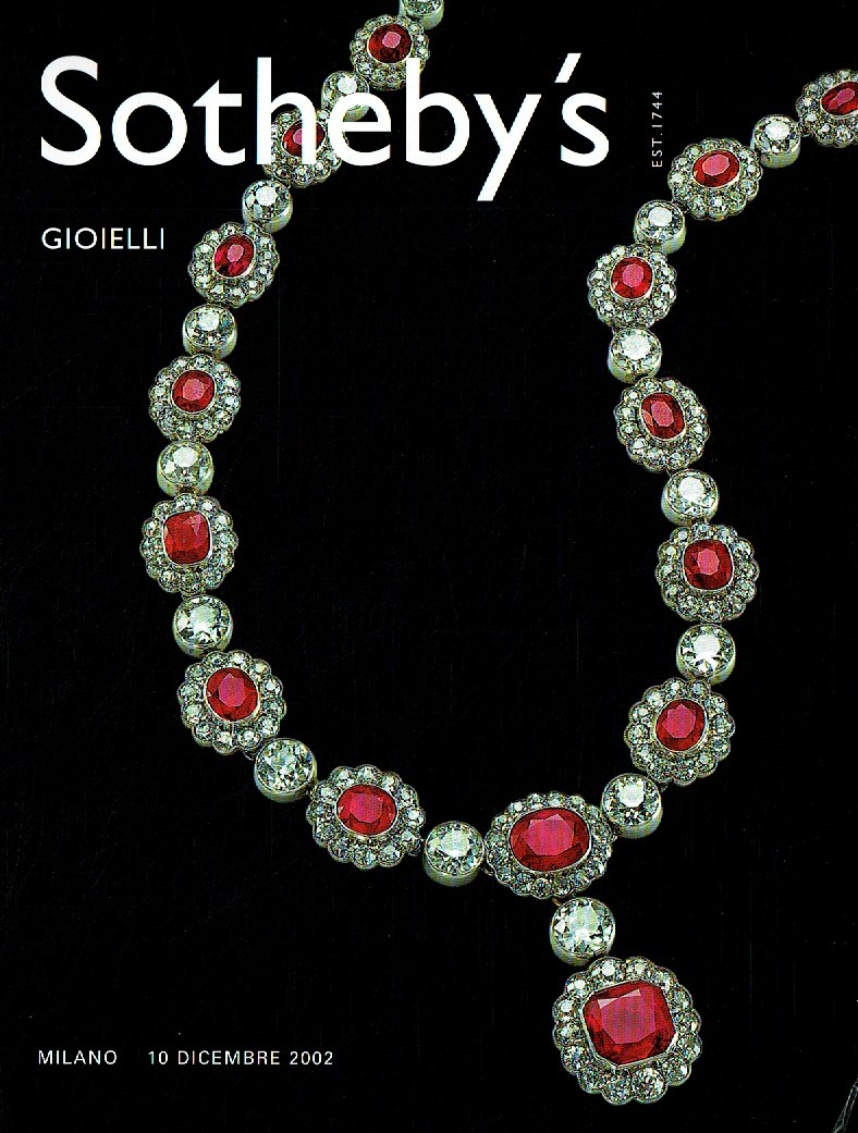 Sothebys December 2002 Jewellery (Digital Only)