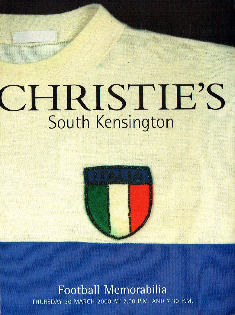 Christies March 2000 Football Memorabilia (Digital Only)