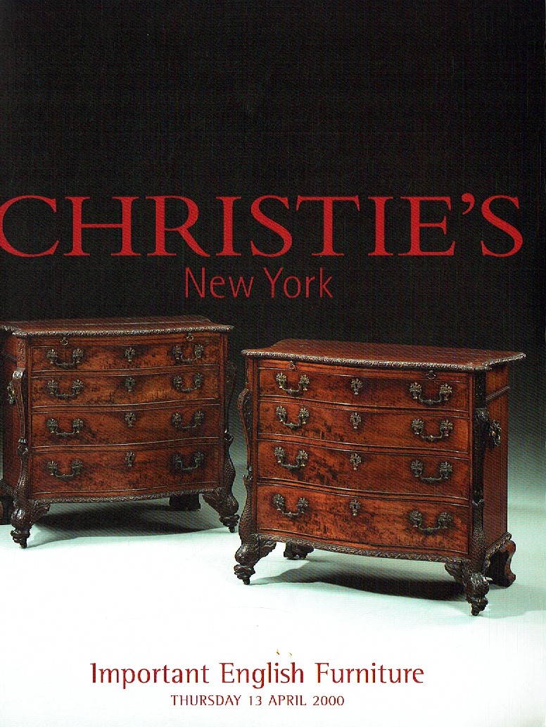 Christies April 2000 Important English Furniture (Digital Only)