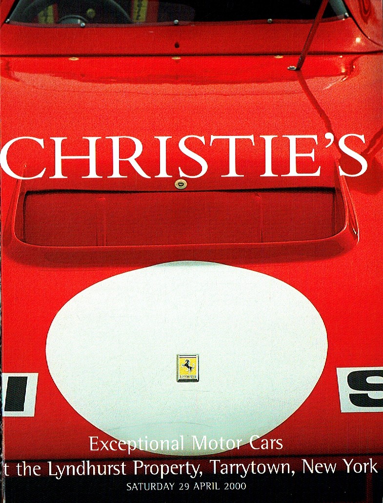 Christies April 2000 Exceptional Motor Cars (Digital Only)