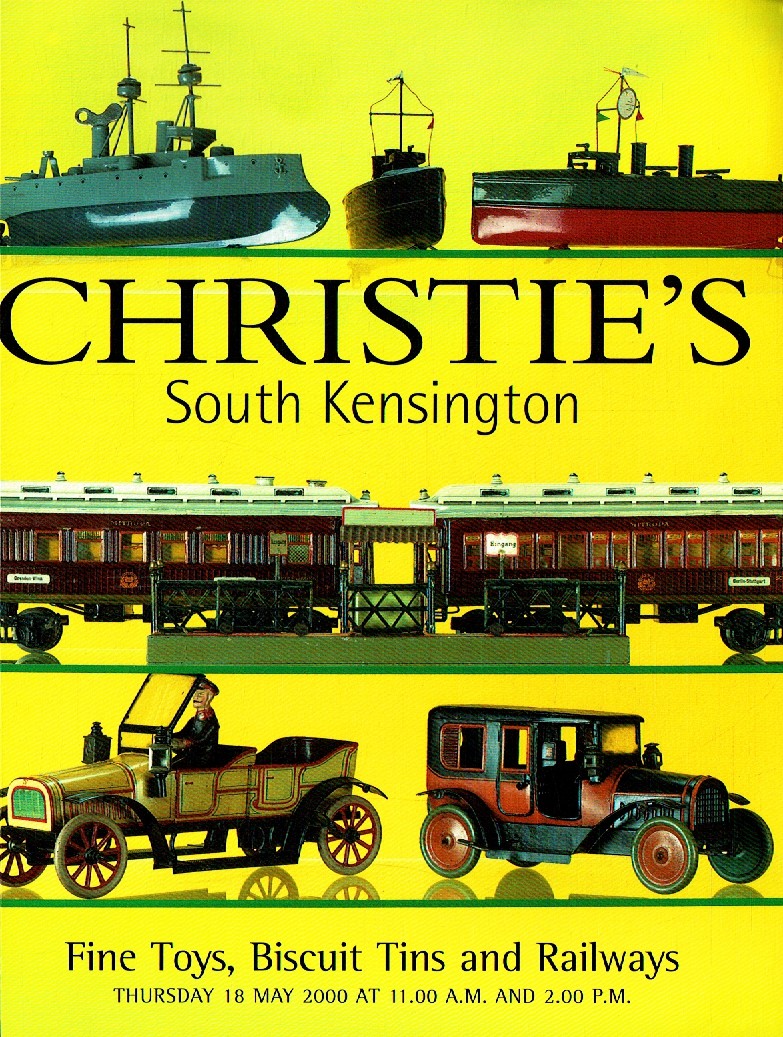 Christies May 2000 Fine Toys, Biscuit Tins and Railways (Digital Only)