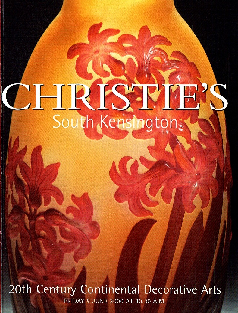 Christies June 2000 20th Century Continental Decorative Arts (Digital Only)