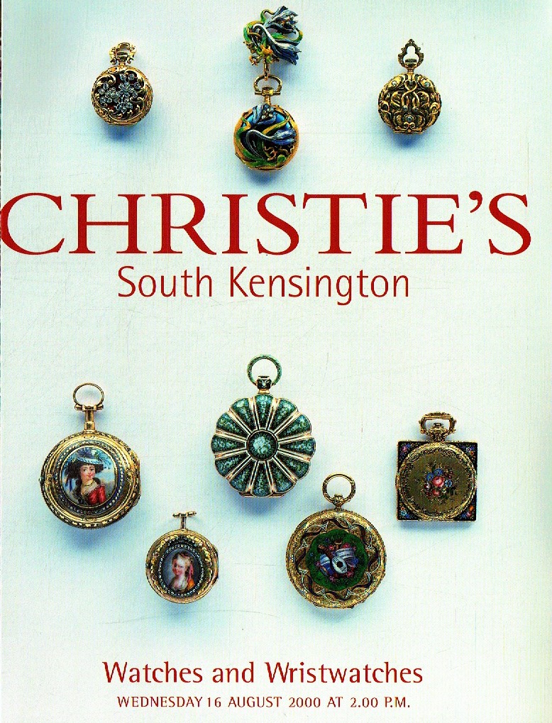 Christies August 2000 Watches & Wristwatches (Digital Only)
