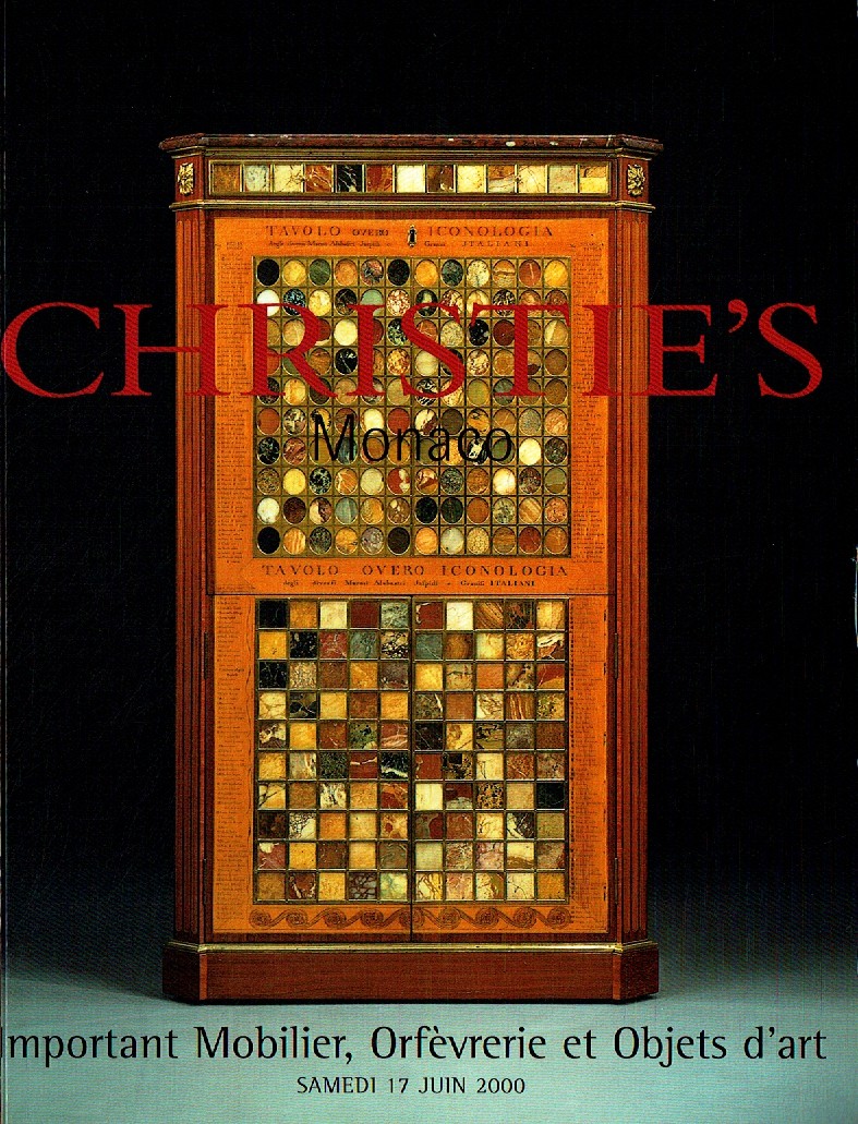 Christies June 2000 Important Furniture, Silver and Works of Art (Digitial Only)