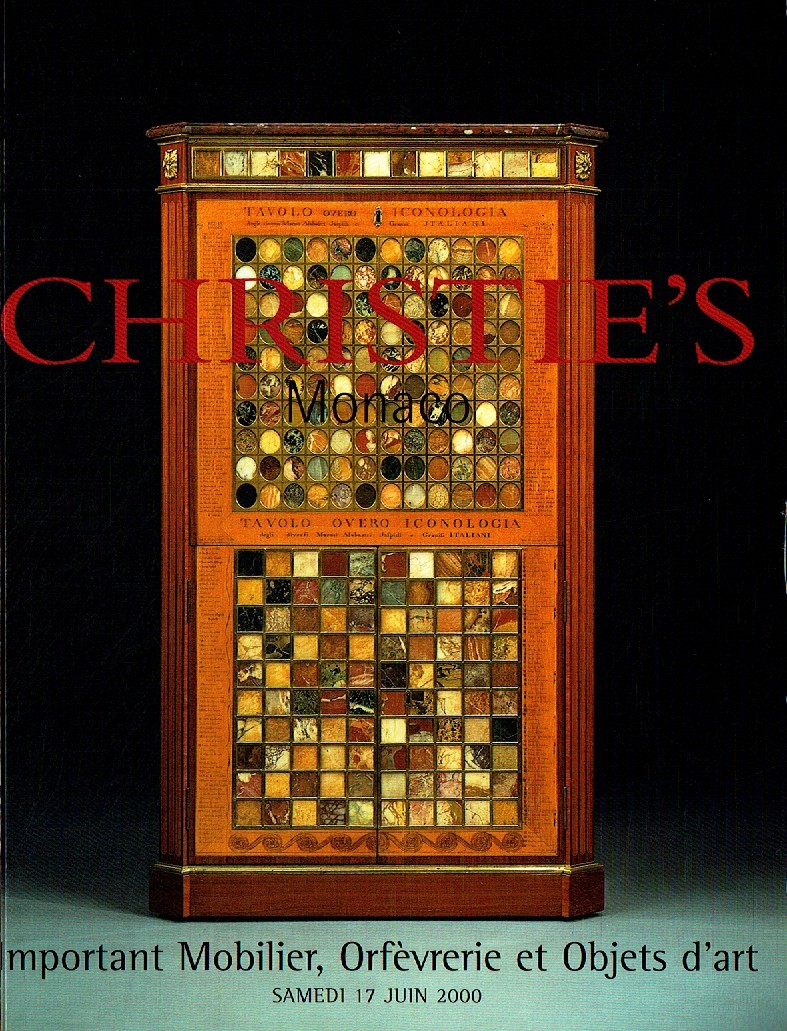 Christies June 2000 Important Furniture, Silver and Works of Art (Digital Only)