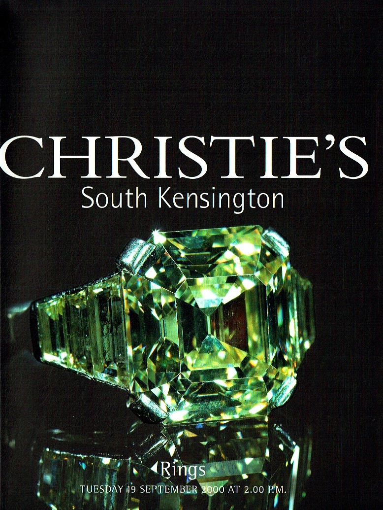 Christies September 2000 Rings (Digitial Only)