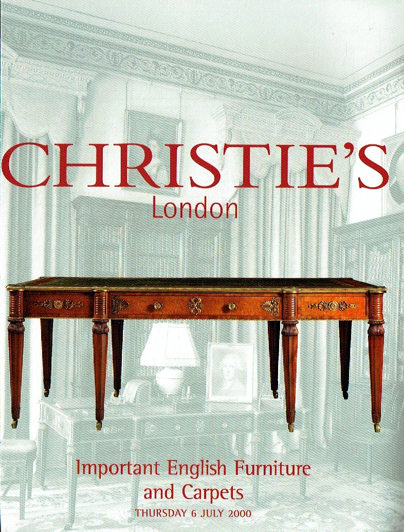 Christies July 2000 Important English Furniture and Carpets (Digital Only)