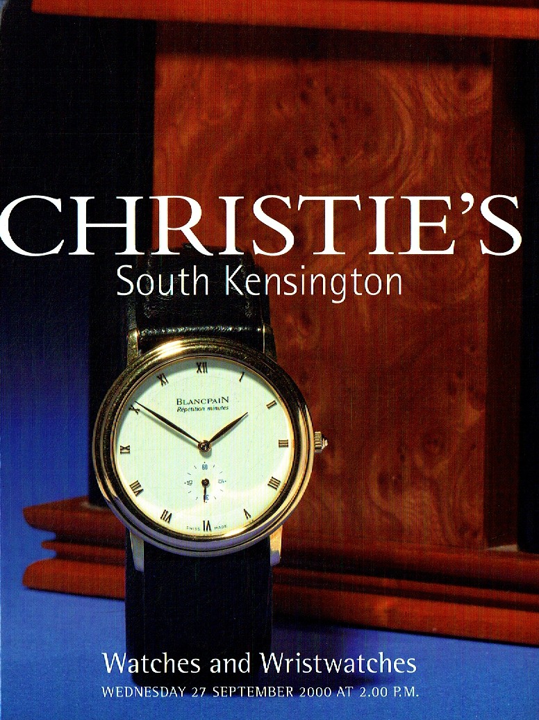 Christies September 2000 Watches & Wristwatches (Digital Only)