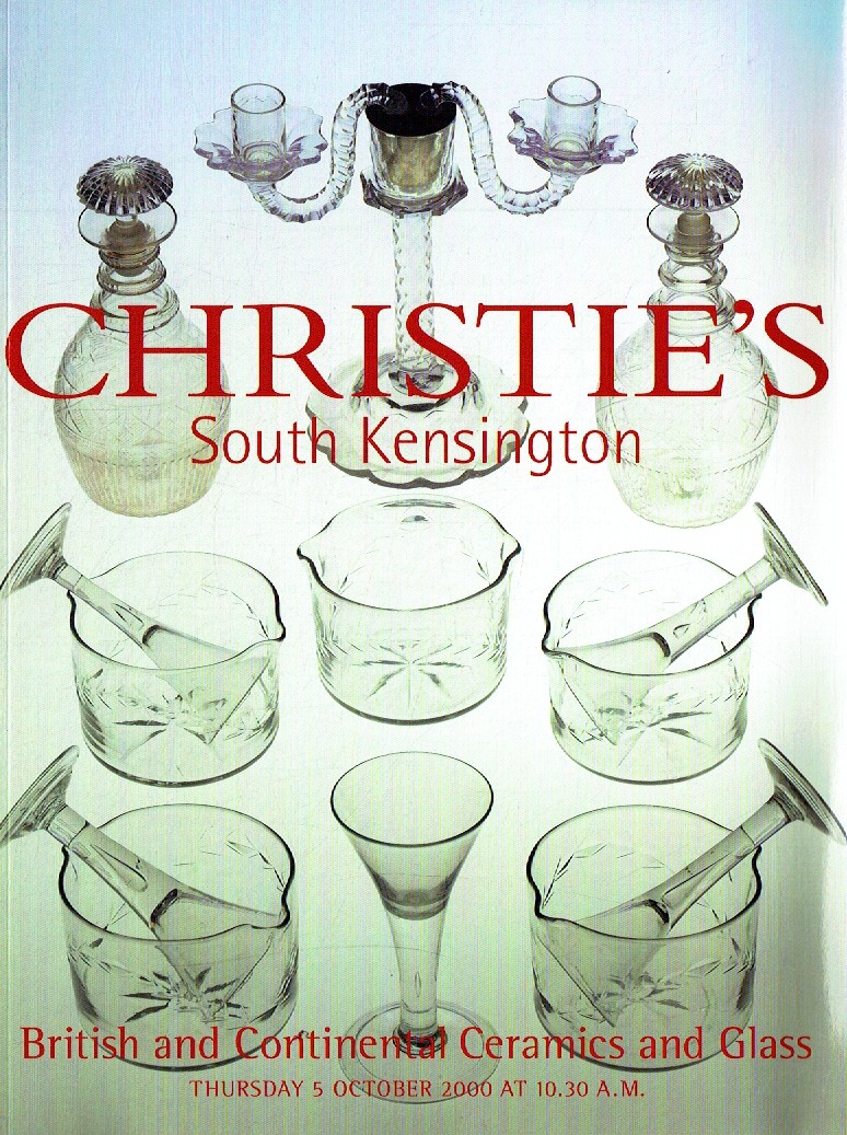 Christies October 2000 British & Continental Ceramics & Glass (Digitial Only)
