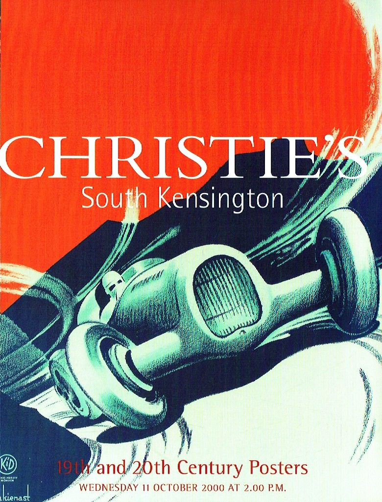 Christies October 2000 19th and 20th Century Posters (Digital Only)