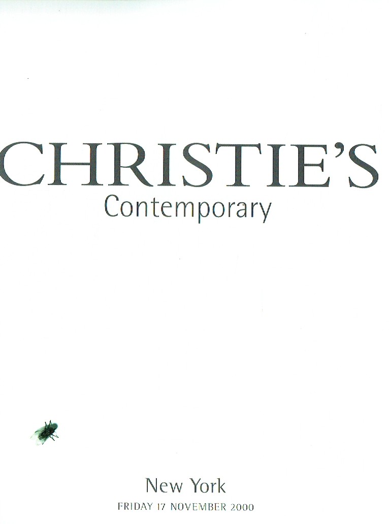 Christies November 2000 Contemporary (Digital Only)