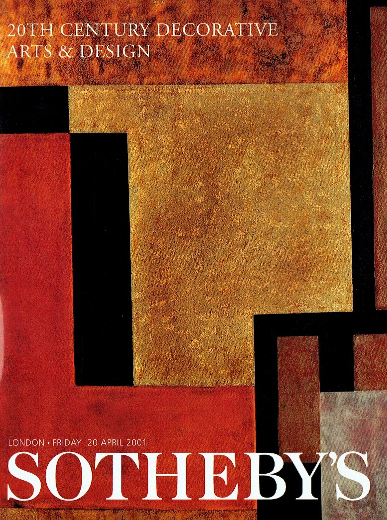 Sothebys April 2001 20th Century Decorative Arts and Design (Digital Only)
