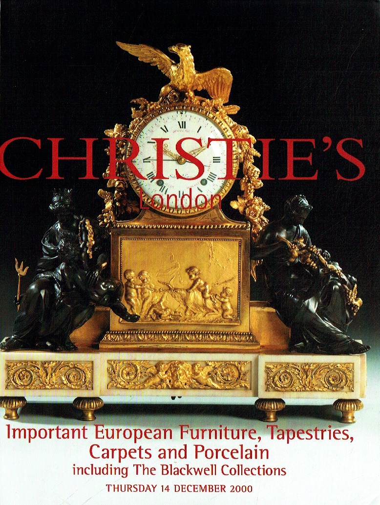 Christies December 2000 Important European Furniture, Tapestries (Digital Only)