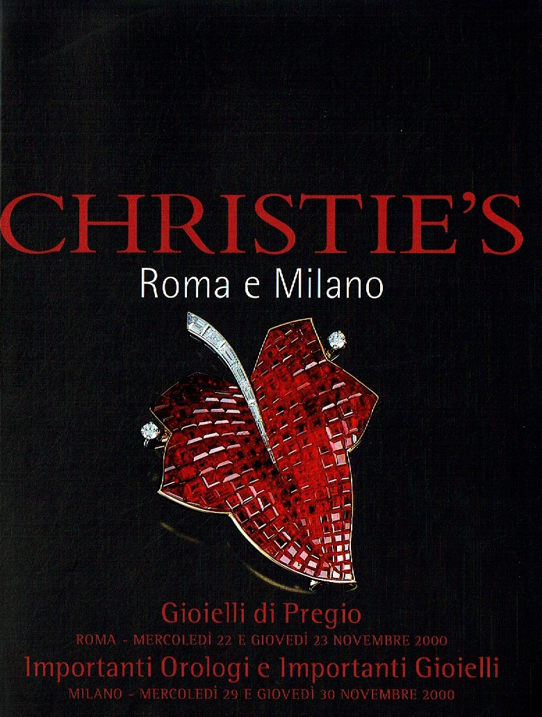 Christies November 2000 Precious Jewels, Impor (Digital Only)