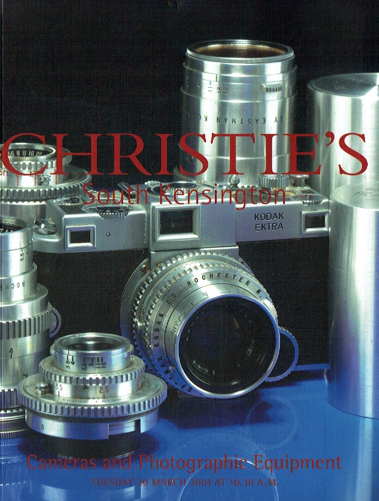 Christies March 2001 Cameras and Photographic Equipment (Digitial Only)