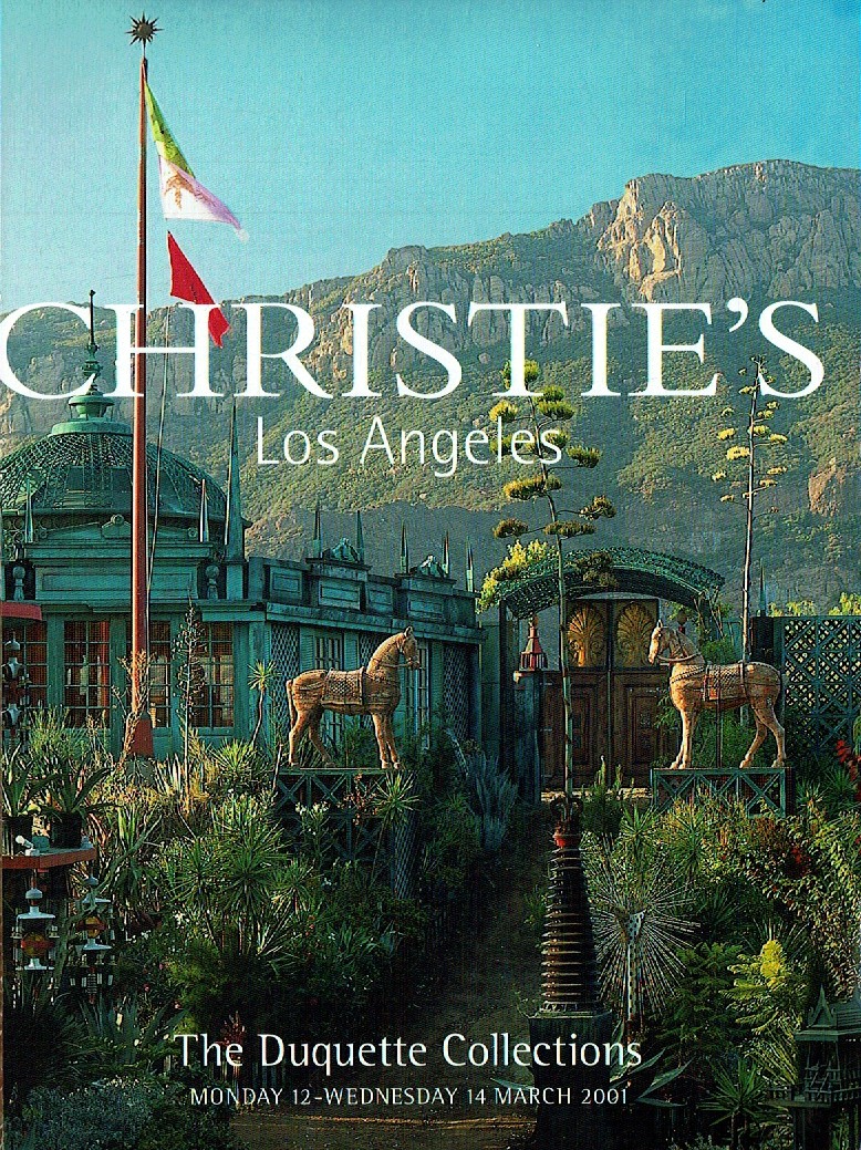 Christies March 2001 The Duquette Collections (Digital Only)