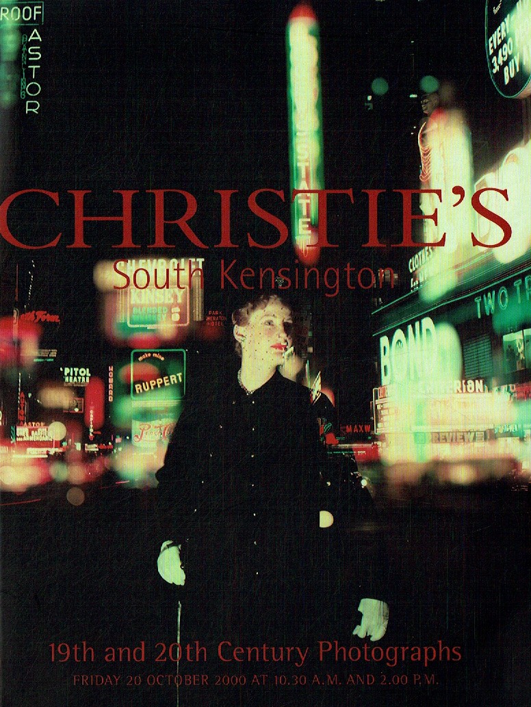 Christies October 2000 19th & 20th Century Photographs (Digital Only)