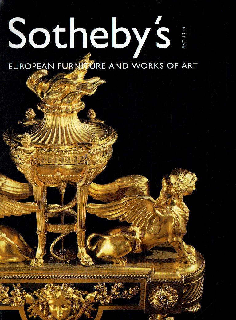 Sothebys May 2001 European Furniture & Works of Art (Digitial Only)