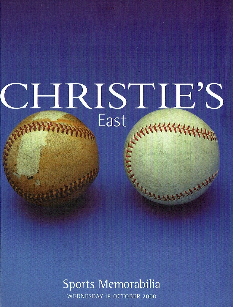 Christies October 2000 Sports Memorabilia (Digital Only)