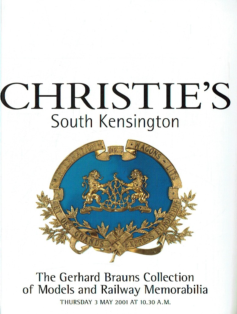 Christies May 2001 The Gerhard Brauns Collection of Models and (Digital Only)