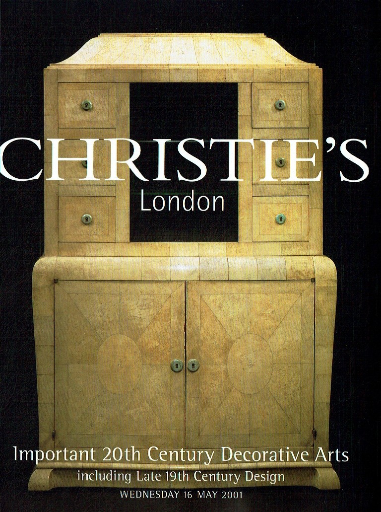 Christies May 2001 Important 20th Century Decorative Arts includ (Digital Only)