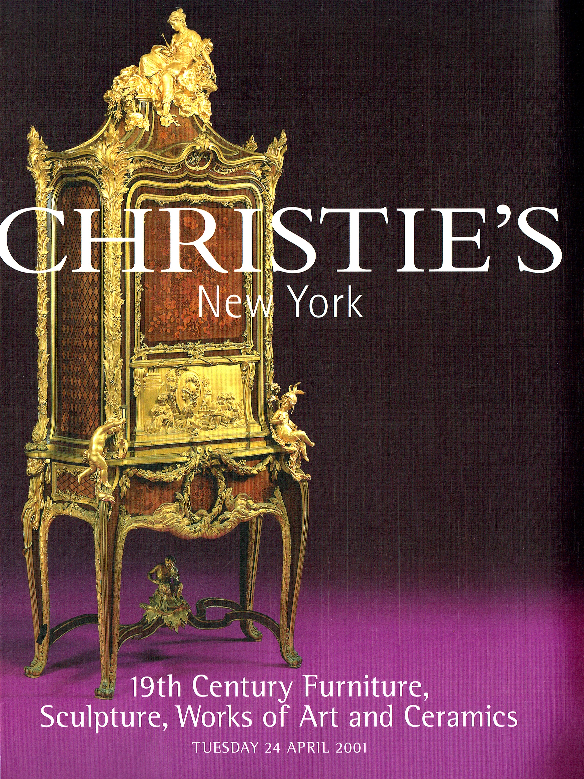 Christies April 2001 19th Century Furniture, Sculpture, Works of (Digital Only)