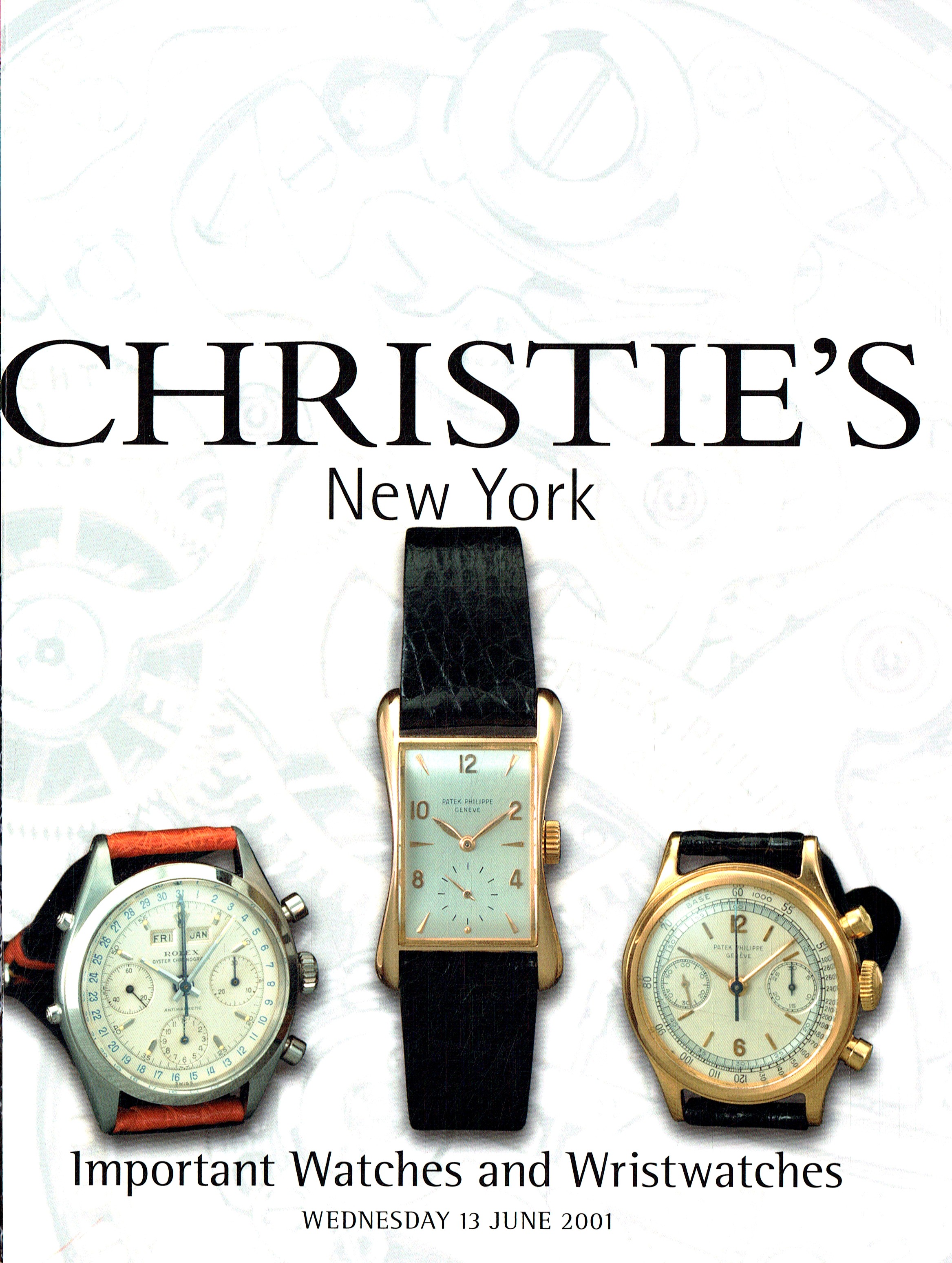 Christies June 2001 Important Watches & Wristwatches (Digital Only)