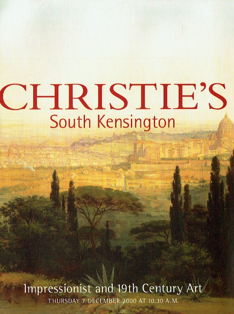 Christies December 2000 Impressionist and 19th Century Art (Digitial Only)