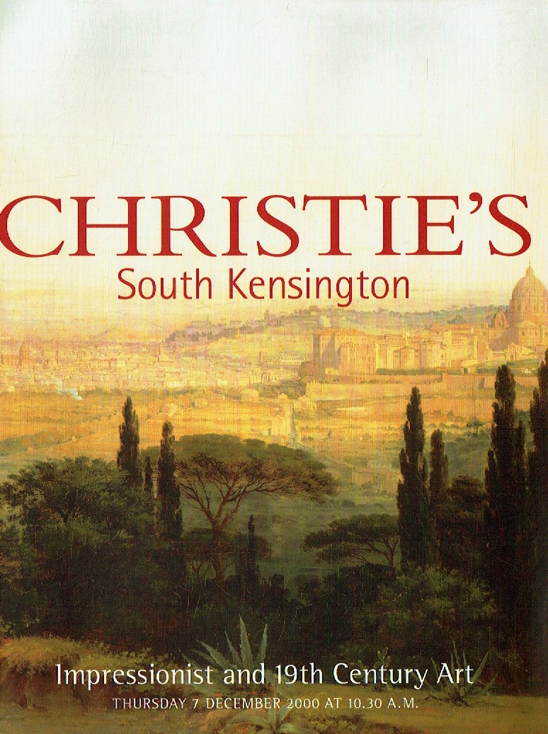 Christies December 2000 Impressionist and 19th Century Art (Digital Only)