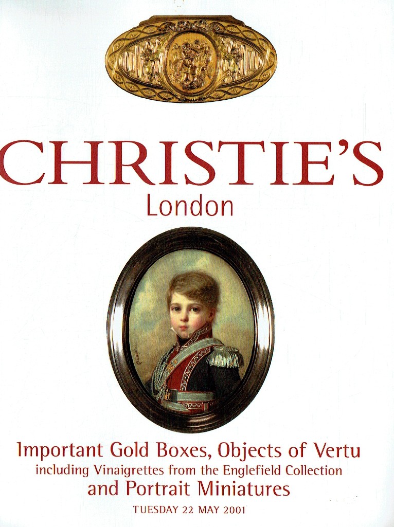 Christies May 2001 Important Gold Boxes, Objects of Vertu includ (Digital Only)