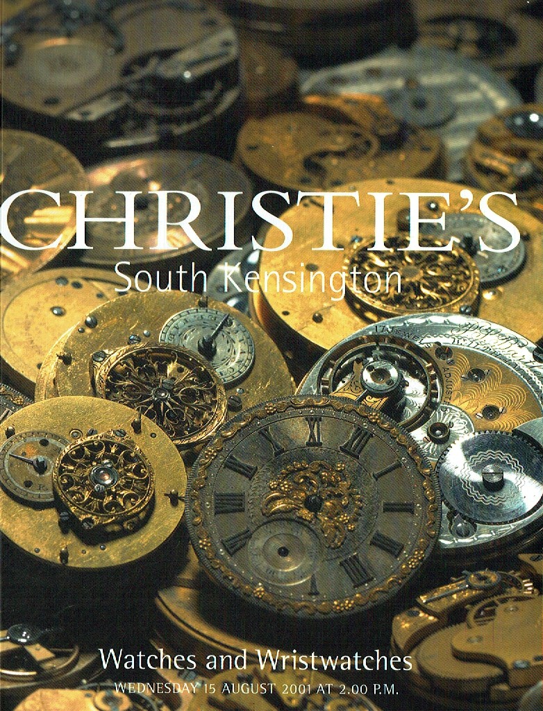 Christies August 2001 Watches & Wristwatches (Digital Only)