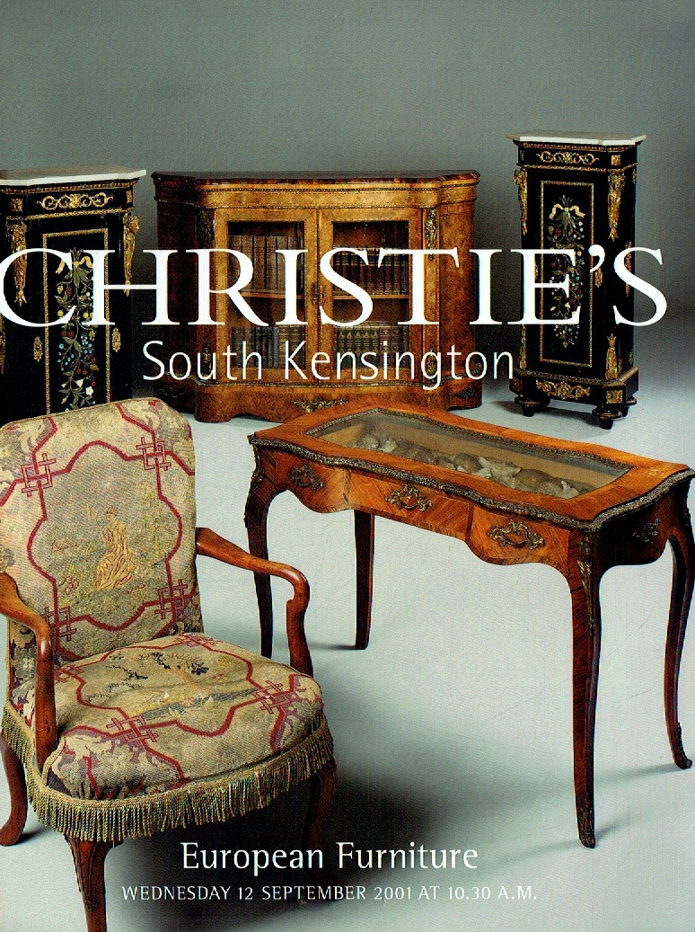 Christies September 2001 European Furniture (Digital Only)