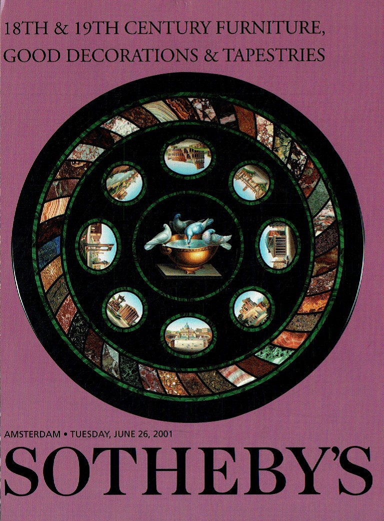 Sothebys June 2001 18th & 19th Century Furniture, Decorations & T (Digital Only)