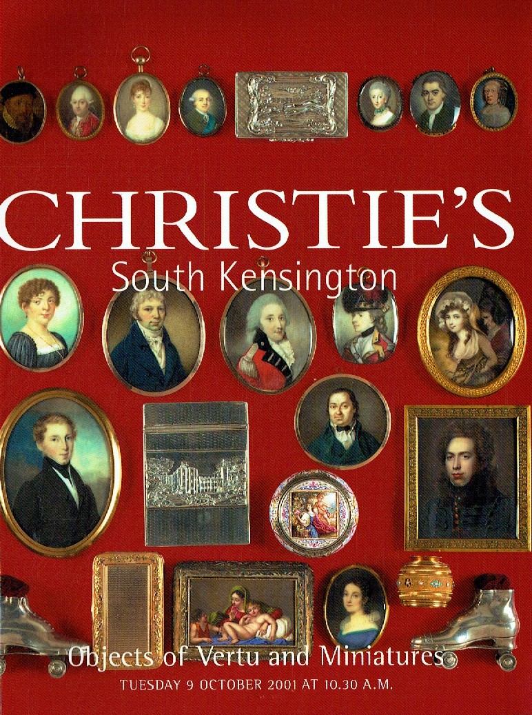 Christies October 2001 Objects of Vertu and Miniatures (Digital Only)