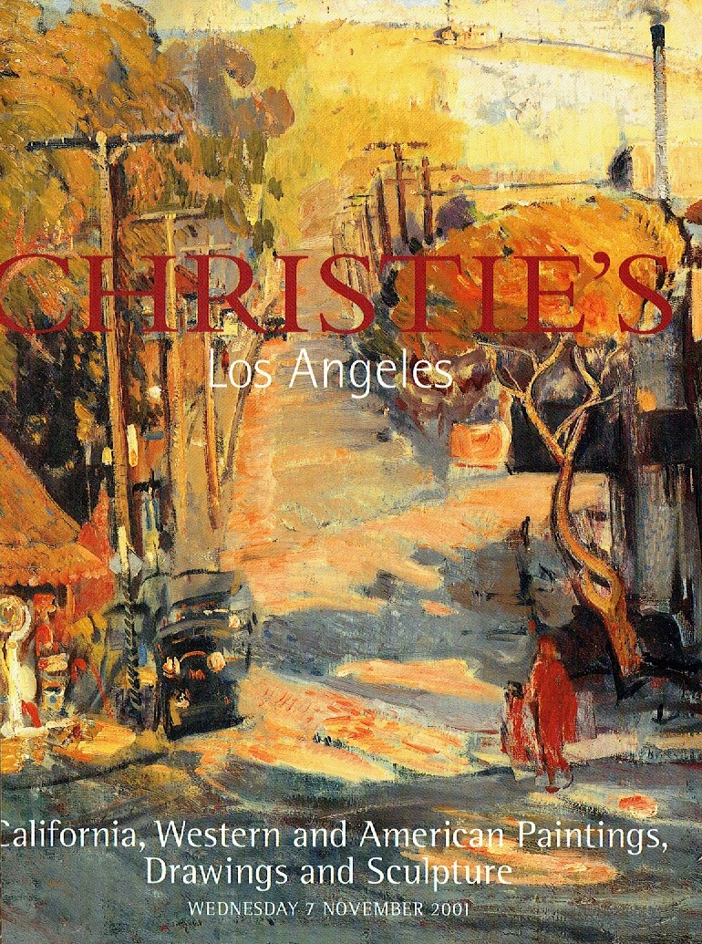 Christies November 2001 California, Western, American Paintings, (Digital Only)