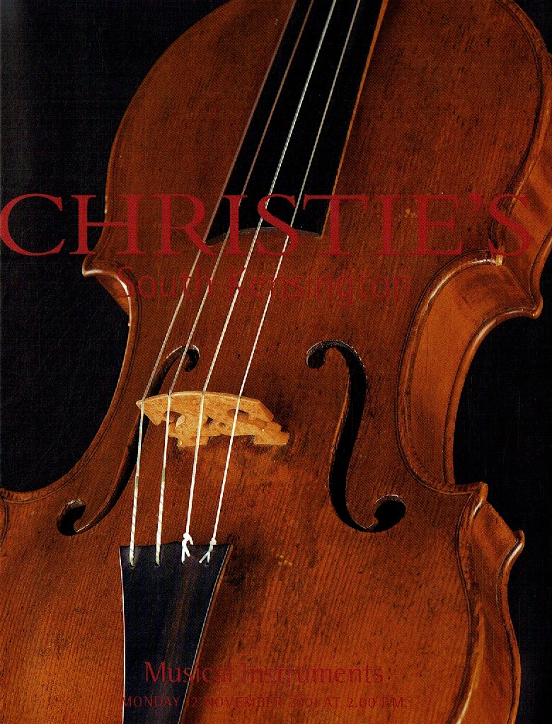 Christies November 2001 Musical Instruments (Digitial Only)
