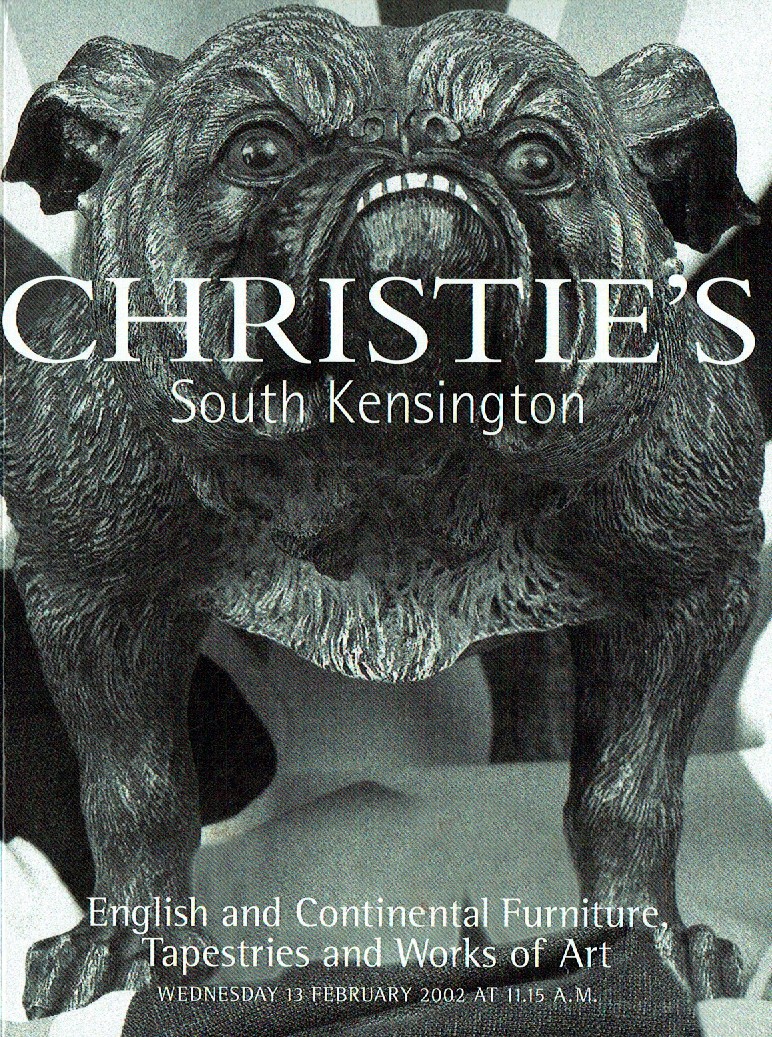 Christies February 2002 English and Continental Furniture, Tapes (Digital Only)