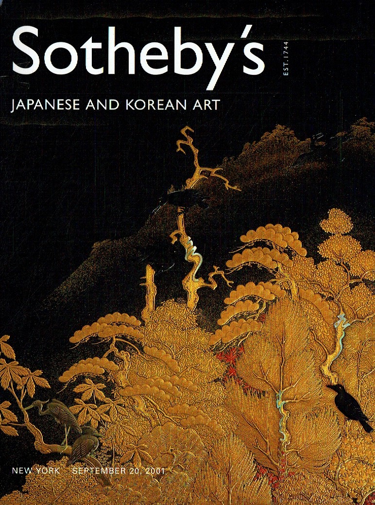 Sothebys September 2001 Japanese & Korean Works of Art (Digital Only)