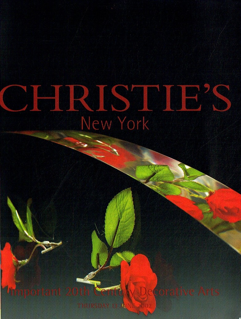 Christies June 2002 Important 20th Century Decorative Arts inclu (Digital Only)