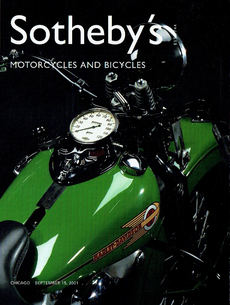 Sothebys September 2001 Motorcycles and Bicycles (Digital Only)