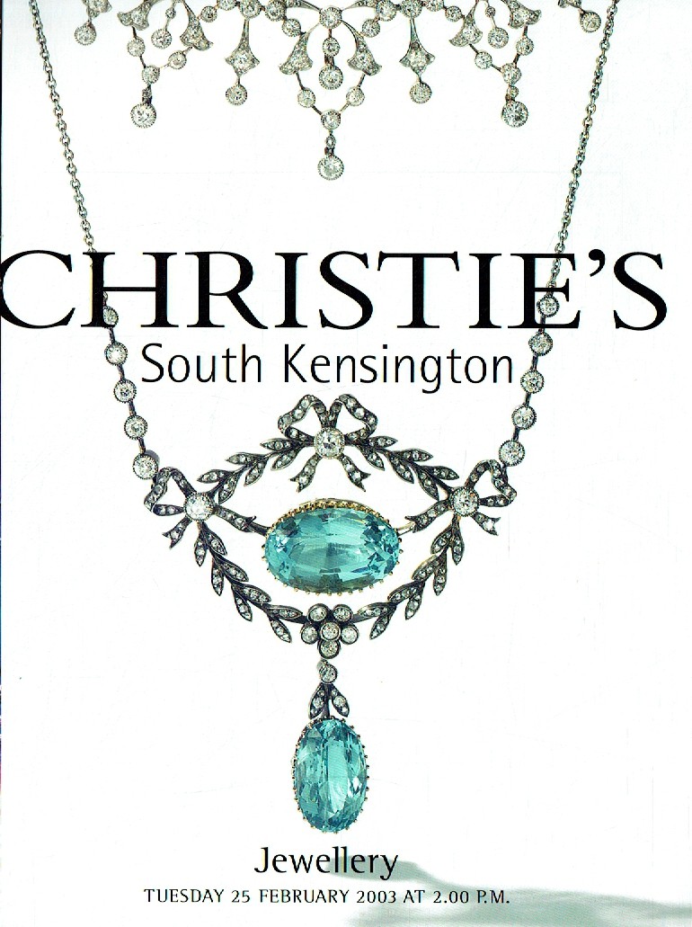 Christies February 2003 Jewellery (Digitial Only)