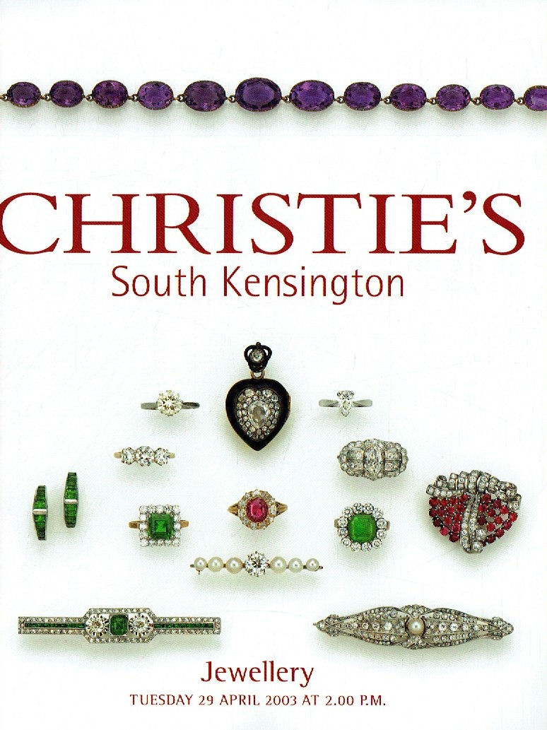 Christies April 2003 Jewellery (Digitial Only)