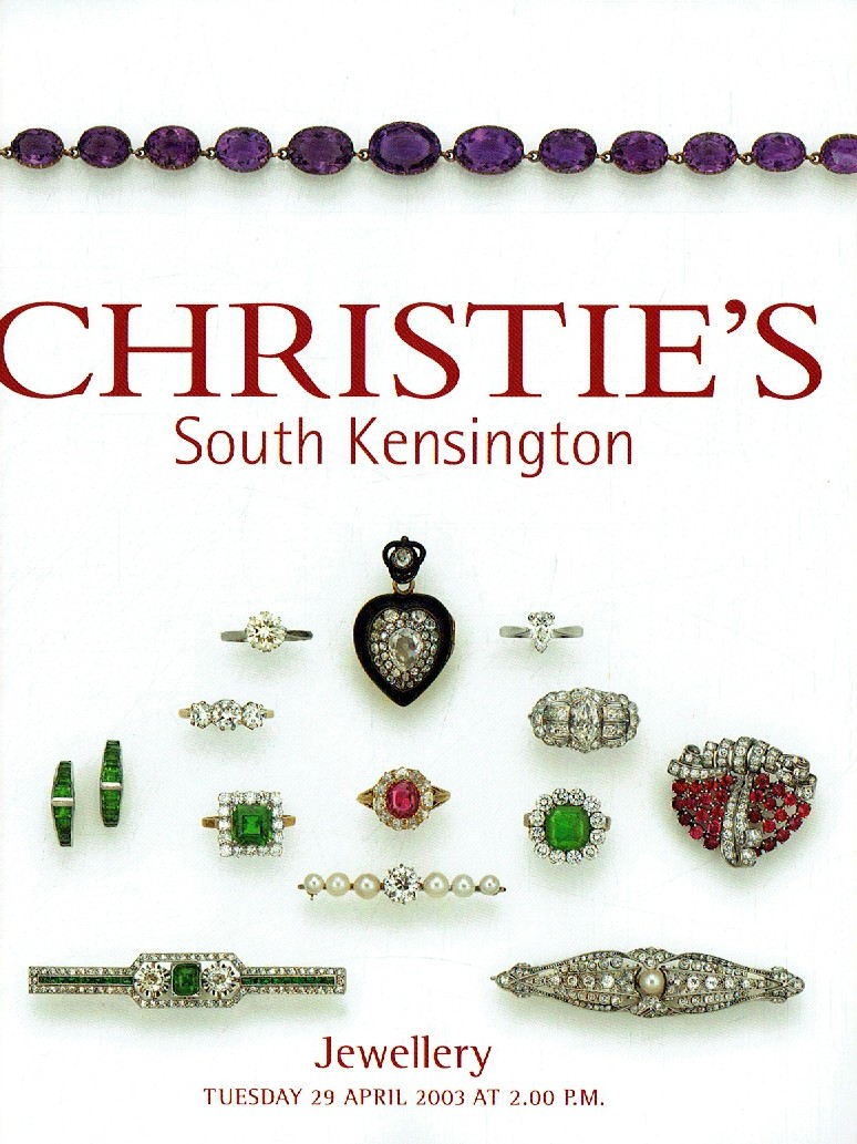 Christies April 2003 Jewellery (Digital Only)