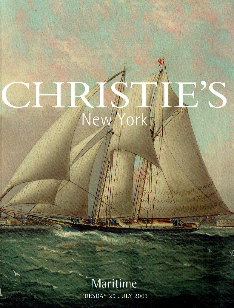 Christies July 2003 Maritime (Digitial Only)