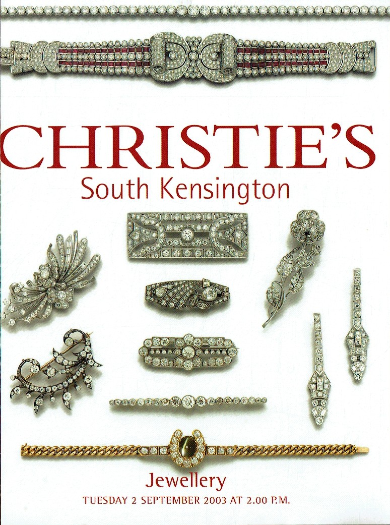 Christies September 2003 Jewellery (Digitial Only)