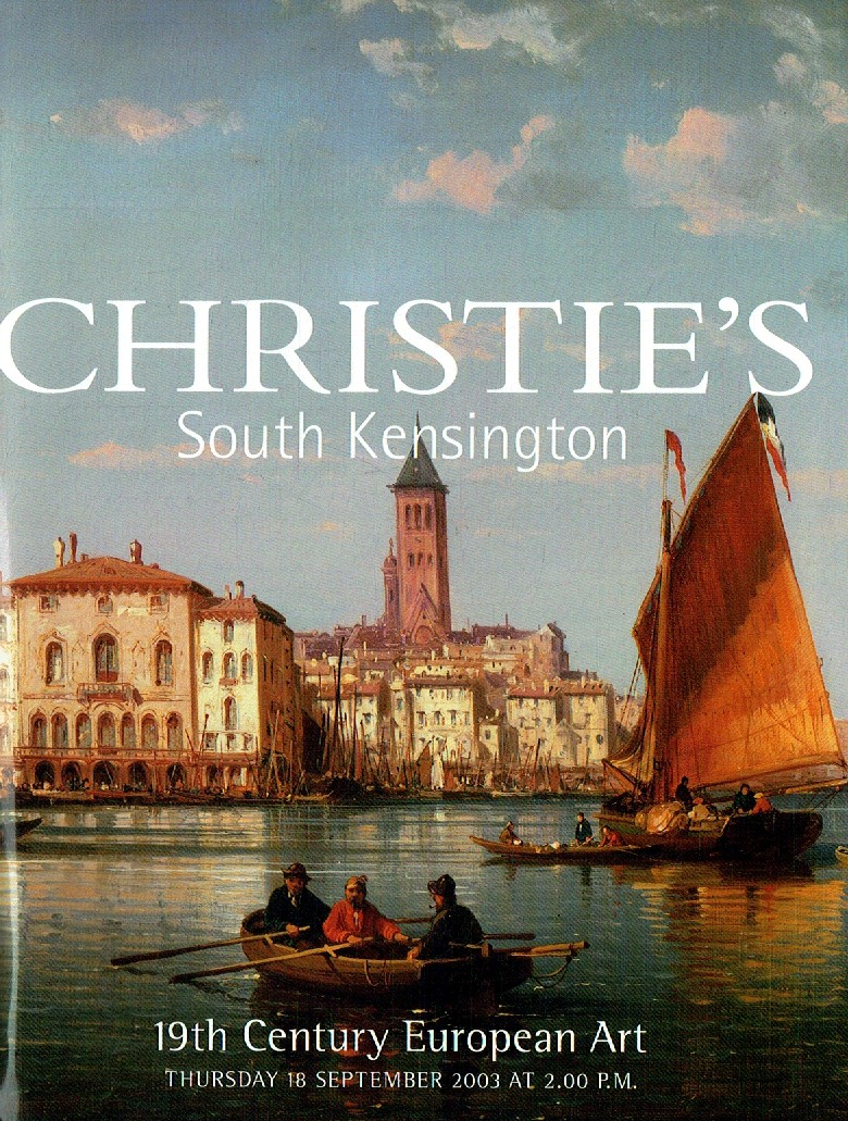 Christies September 2003 19th Century European Art (Digital Only)