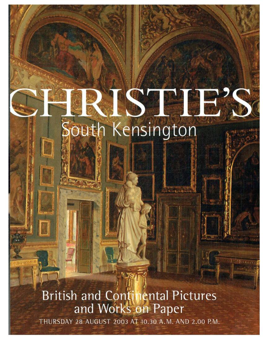 Christies August 2003 British and Continental Pictures and Work (Digital Only)