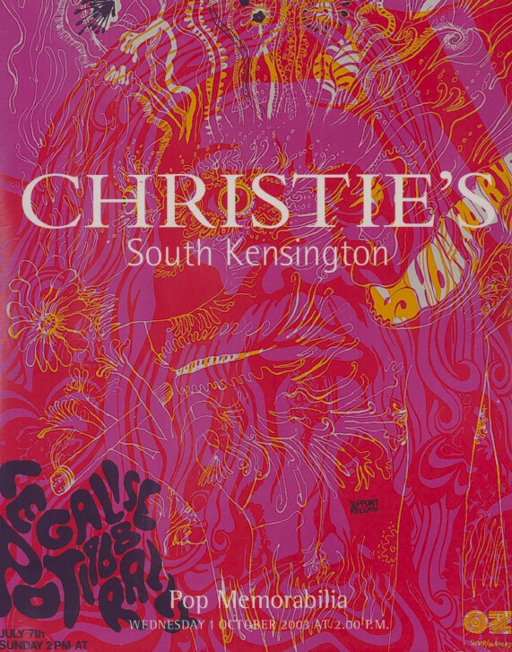 Christies October 2003 Pop Memorabilia (Digital Only)